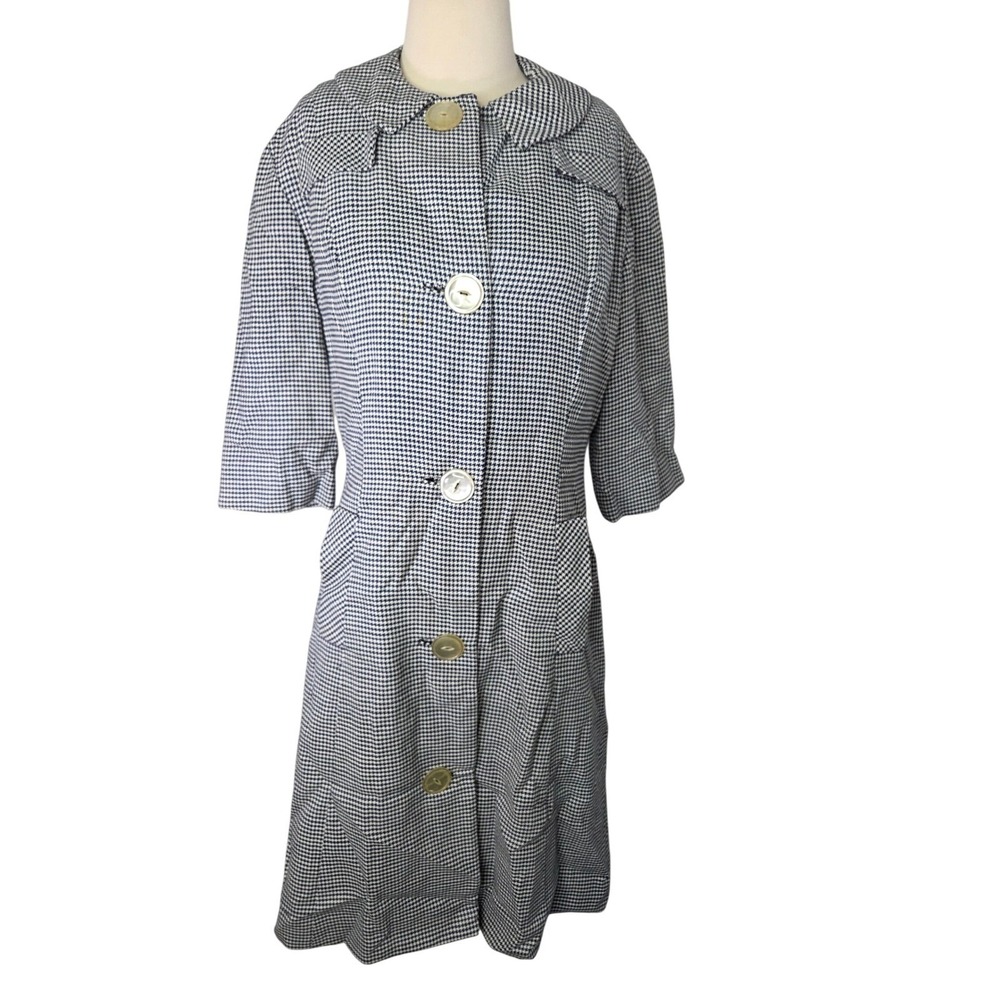Vintage Houndstooth Marin McCoy Coat & Dress Women's Size 12 1940-1950